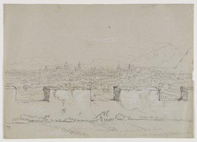 Palermo, Sicilia, desde la antigua torre sarracena de la Zisa, 1842 de Thomas Cole